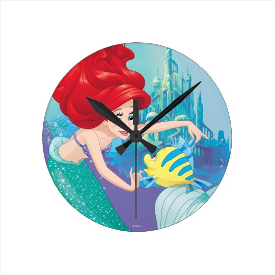 Ariel Besties Rule Round Clock 6529