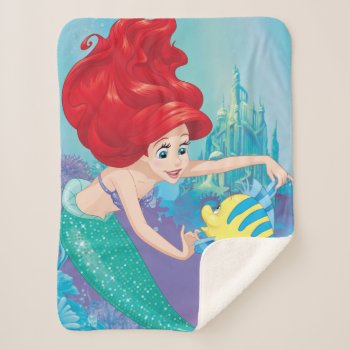 Ariel | Besties Rule Sherpa Blanket by DisneyPrincess at Zazzle