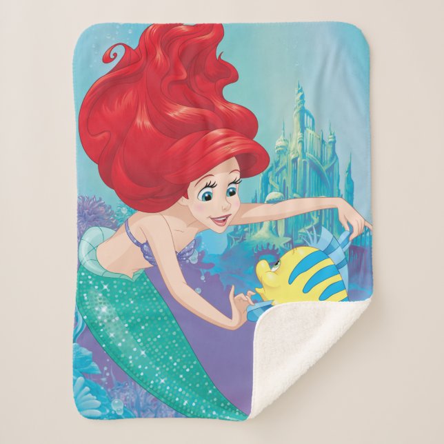 Ariel | Besties Rule Sherpa Blanket (Front)