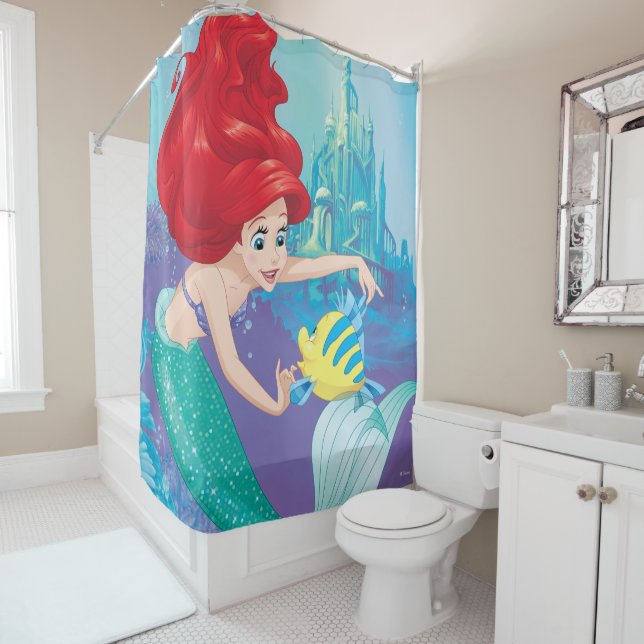 Ariel | Besties Rule Shower Curtain (In Situ)