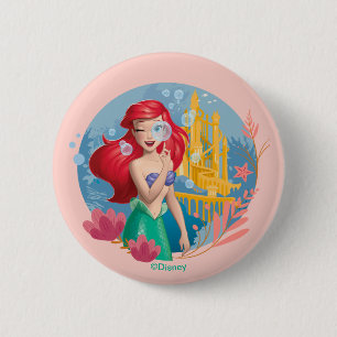 Ariel Bubble Badge Button