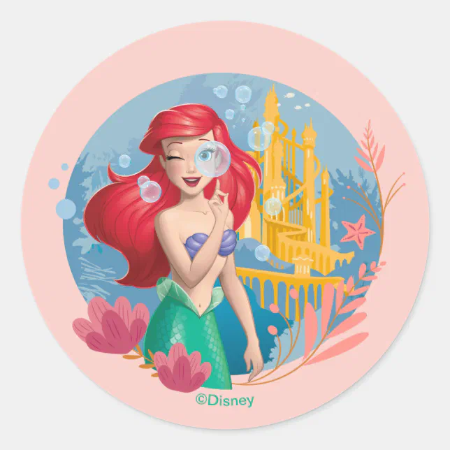 Ariel Bubble Badge Classic Round Sticker | Zazzle
