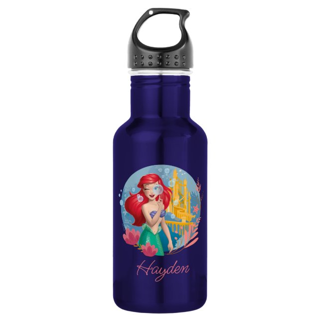 Ariel Bubble Badge Stainless Steel Water Bottle (Front)