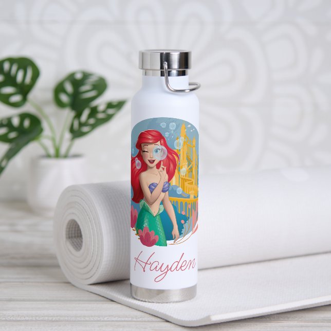 Ariel Bubble Badge Water Bottle (Yoga)