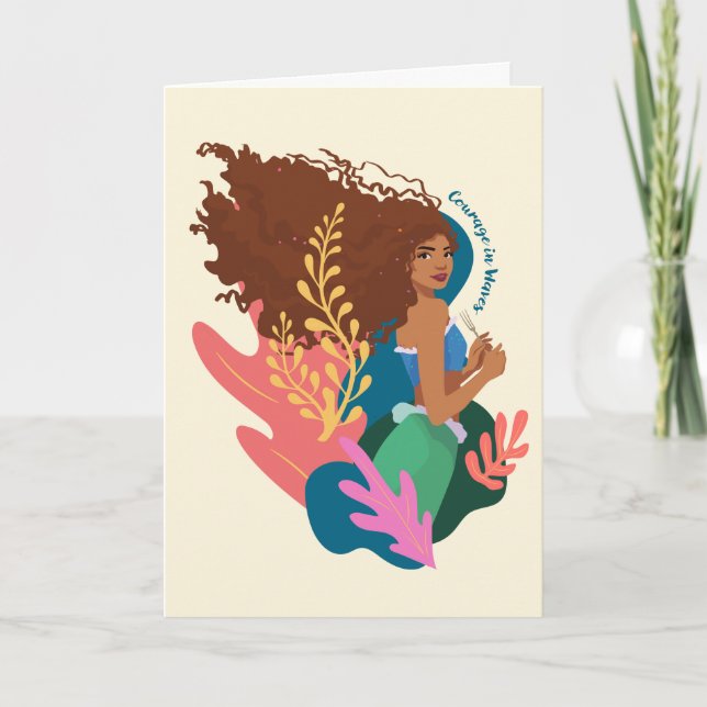 Ariel Courage in Waves Card (Front)