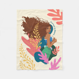 Ariel Courage in Waves Fleece Blanket