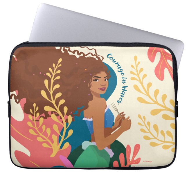 Ariel Courage in Waves Laptop Sleeve (Front)