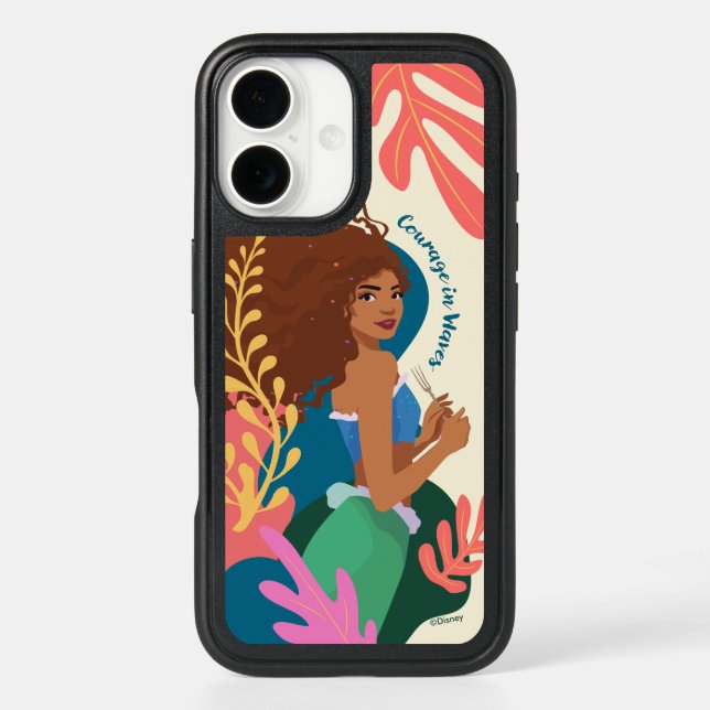 Ariel Courage in Waves Otterbox iPhone Case (Back)