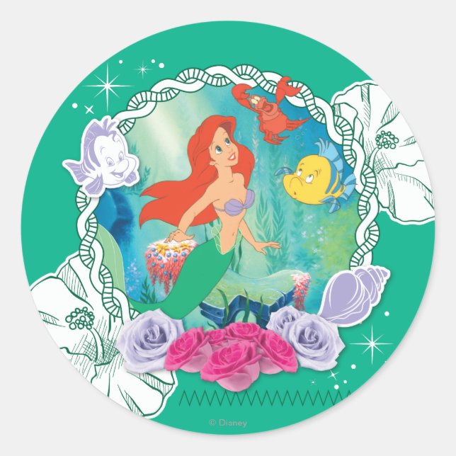 Ariel - Curious 2 Classic Round Sticker (Front)