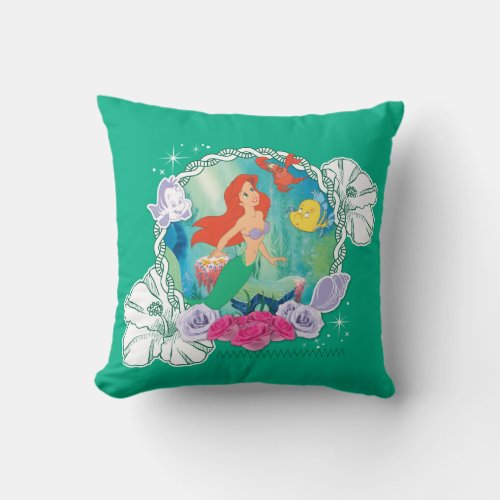 Ariel _ Curious 2 Throw Pillow