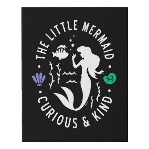 Ariel  Curious  Kind Faux Canvas Print