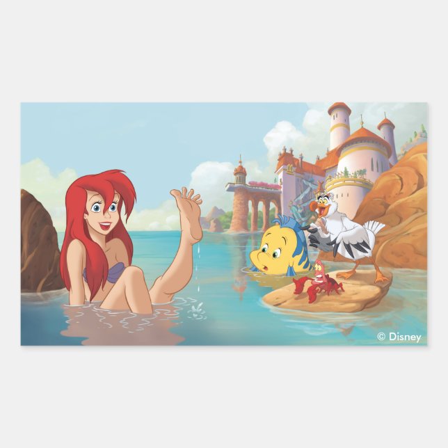 Ariel | Dream Big Rectangular Sticker (Front)