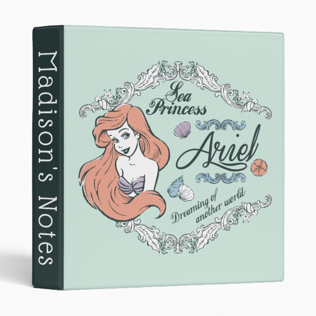 Ariel | Dreaming of Another World 3 Ring Binder (Front/Spine)