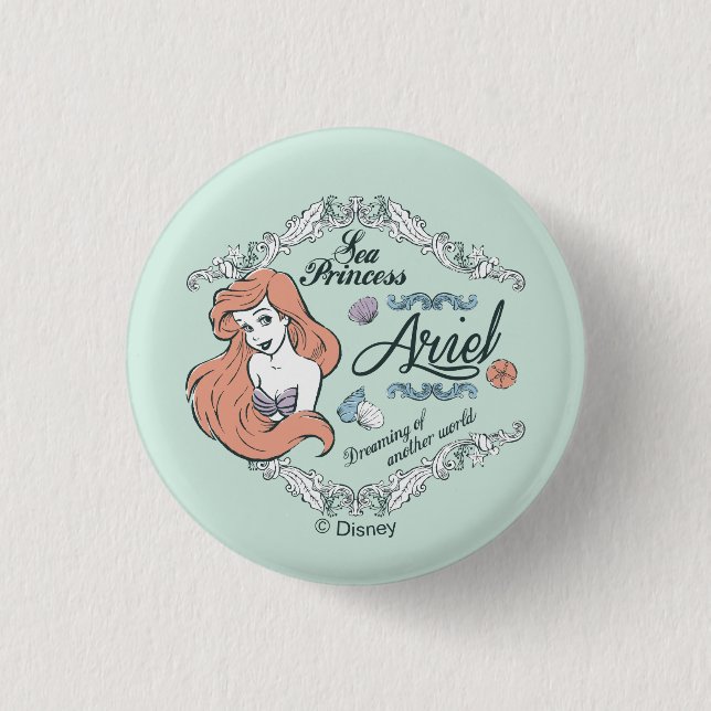 Ariel | Dreaming of Another World Button (Front)
