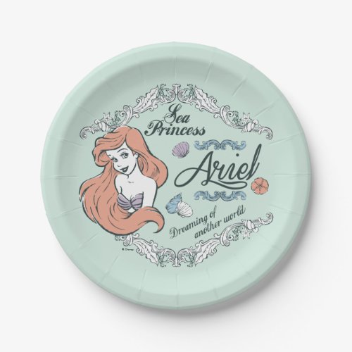 Ariel  Dreaming of Another World Paper Plates