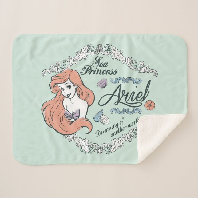 Ariel | Dreaming of Another World Sherpa Blanket (Front (Horizontal))