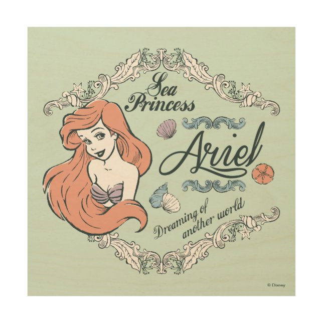 Ariel | Dreaming of Another World Wood Wall Decor (Front)