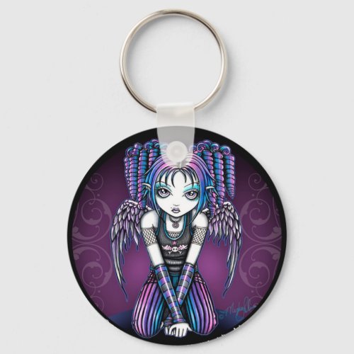 Ariel Emo Angel Keychain