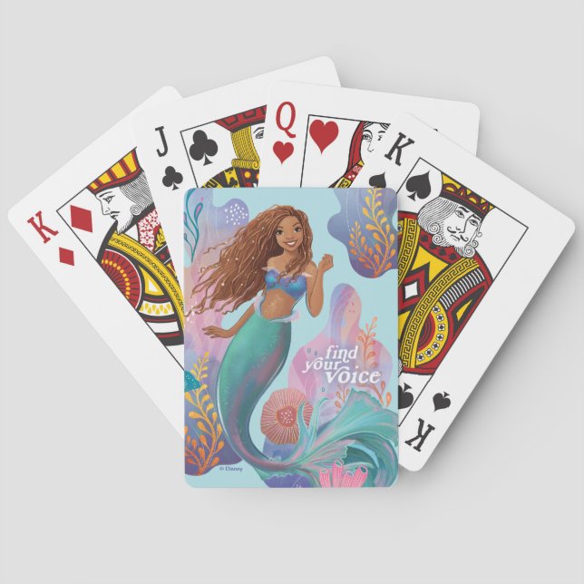 Ariel Find Your Voice Poker Cards (Back)