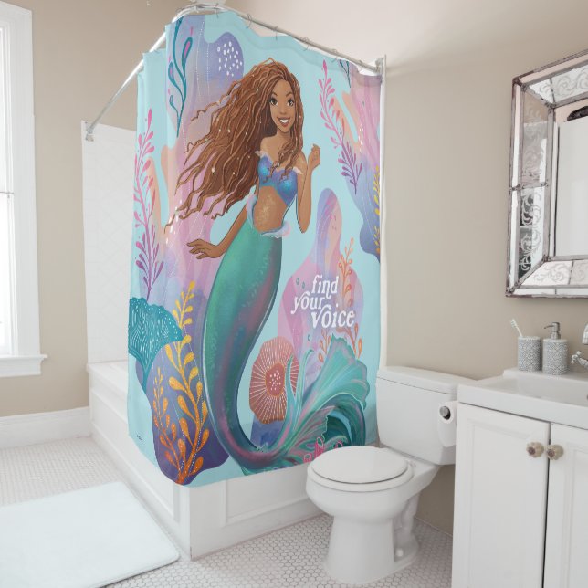 Ariel Find Your Voice Shower Curtain (In Situ)