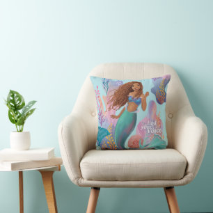 Ariel Find Your Voice Throw Pillow