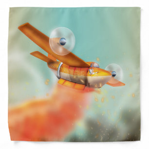 Ariel Firefighting fire plane Bandana