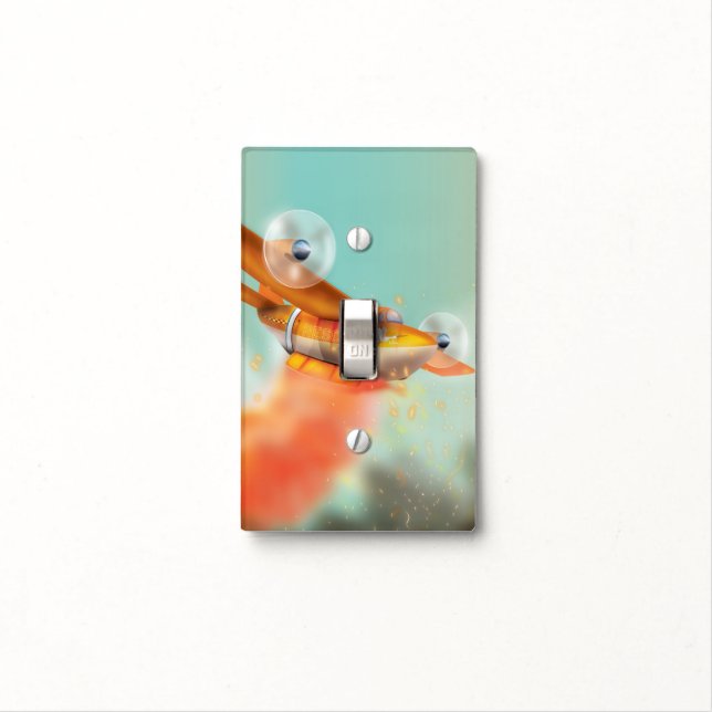 Ariel Firefighting fire plane Light Switch Cover (In Situ)
