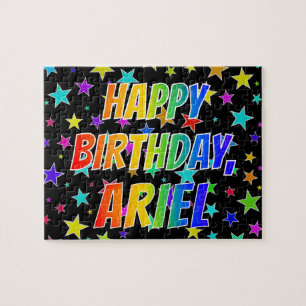 "ARIEL" First Name, Fun "HAPPY BIRTHDAY" Jigsaw Puzzle