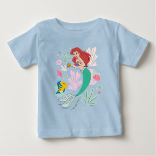 Ariel & Flounder’s Undersea Shell-abration! Baby T-Shirt