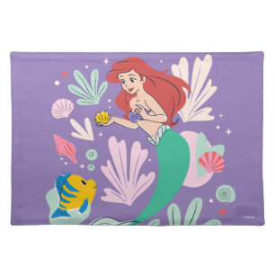 Ariel & Flounder’s Undersea Shell-abration! Cloth Placemat