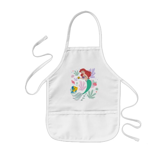 Ariel & Flounder’s Undersea Shell-abration! Kids' Apron (Front)
