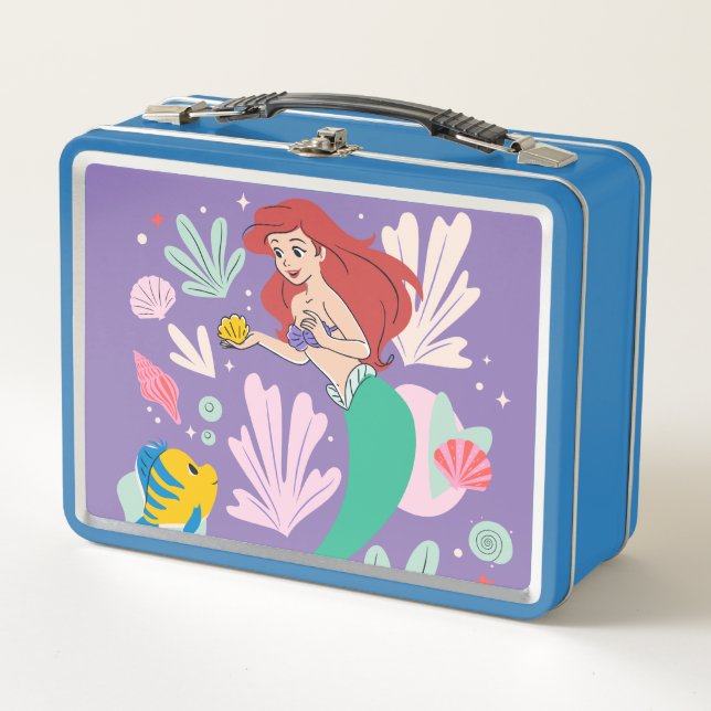 Ariel & Flounder’s Undersea Shell-abration! Metal Lunch Box (Front)