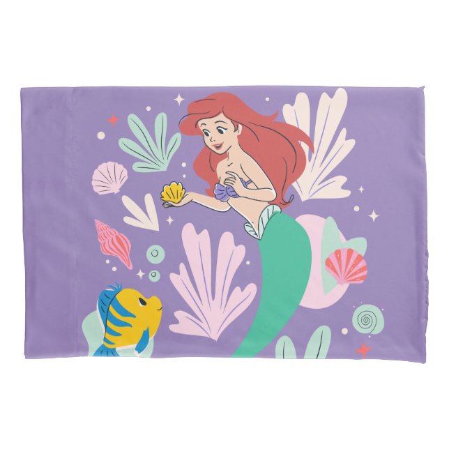 Ariel & Flounder’s Undersea Shell-abration! Pillow Case (Front)