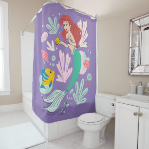 Ariel & Flounder’s Undersea Shell-abration! Shower Curtain