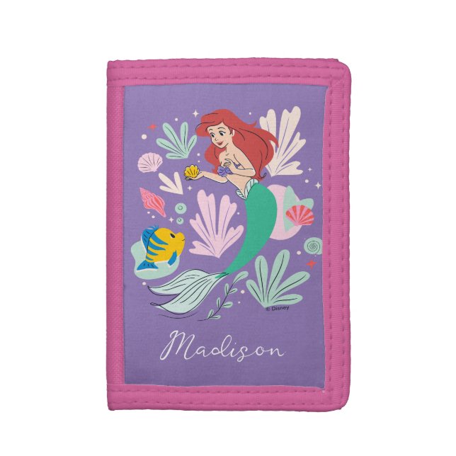 Ariel & Flounder’s Undersea Shell-abration! Trifold Wallet (Front Vertical)