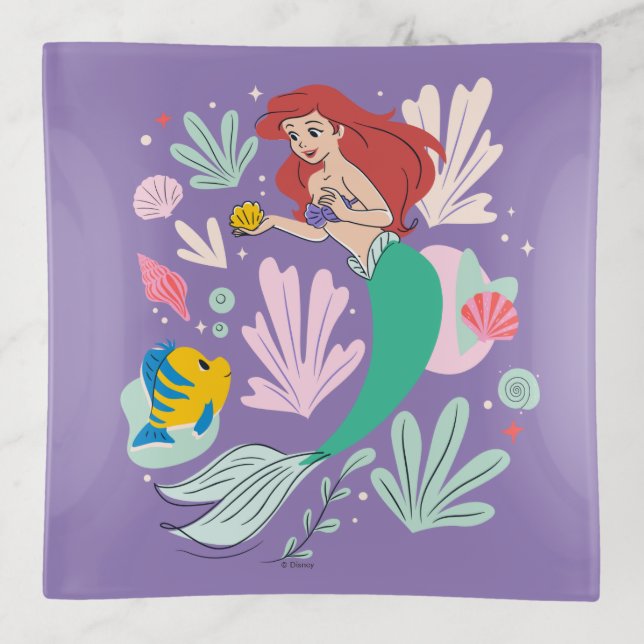 Ariel & Flounder’s Undersea Shell-abration! Trinket Tray (Front)