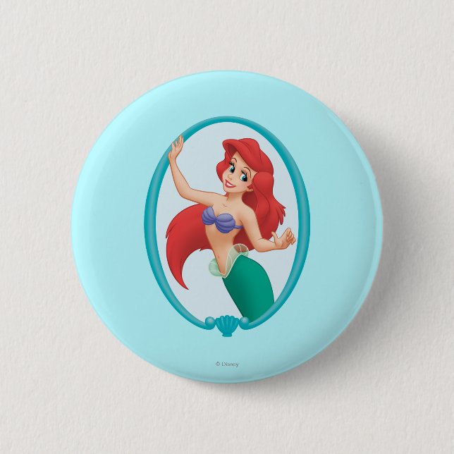 Ariel Frame Pinback Button (Front)