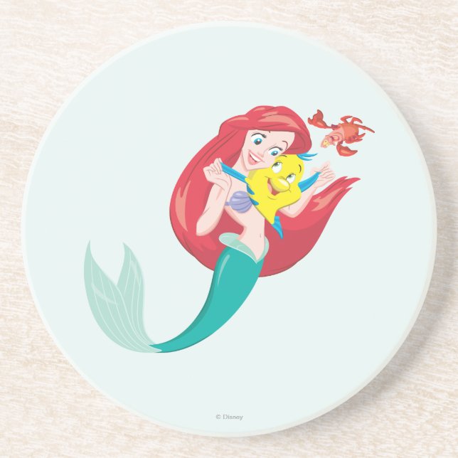 Ariel & Friends Drink Coaster (Front)