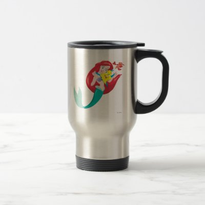 Ariel The Little Mermaid And Flounder The Fish Mug Disney