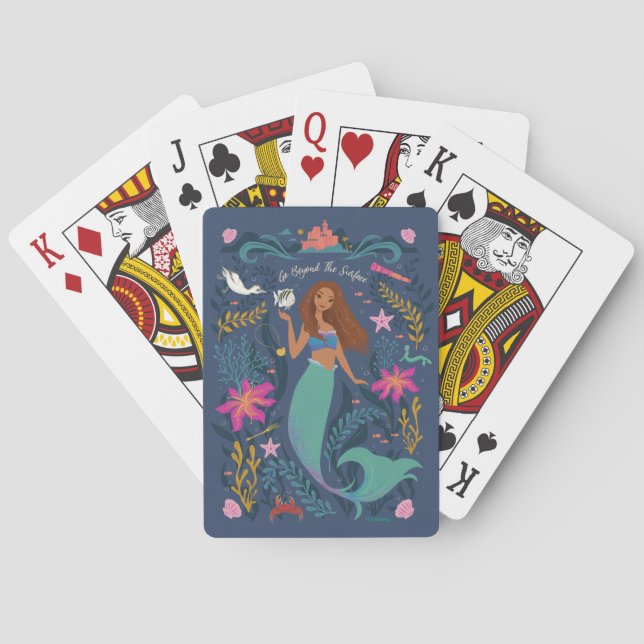 Ariel Go Beyond the Surface Poker Cards (Back)