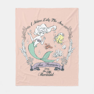 Ariel   I Shine Like the Sea Fleece Blanket