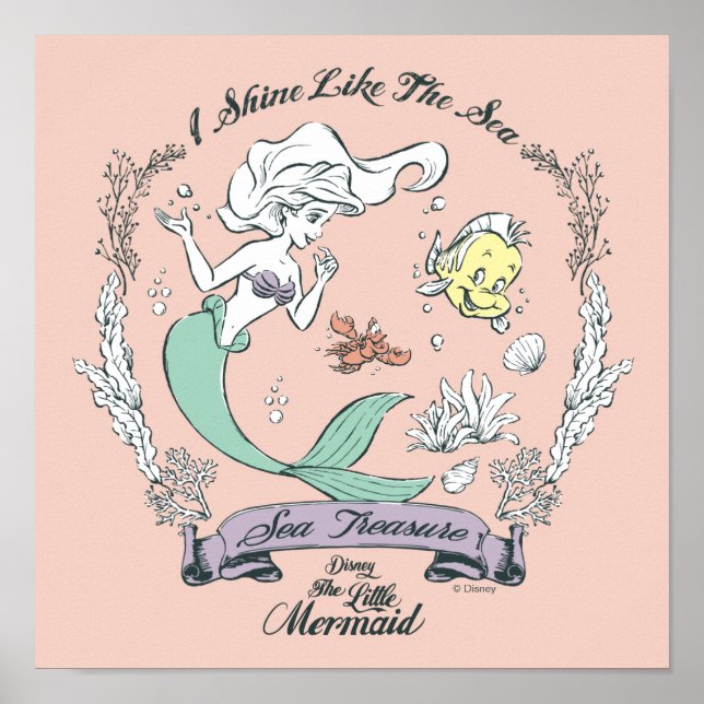 Ariel | I Shine Like the Sea Poster (Front)