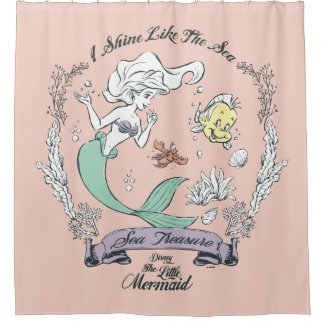Ariel | I Shine Like the Sea Shower Curtain