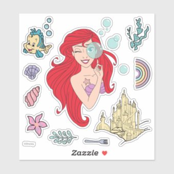 Ariel Icons Sticker | Zazzle