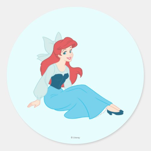 Ariel in Dress Classic Round Sticker