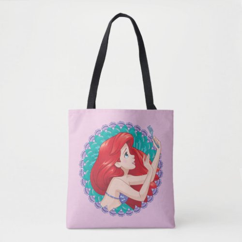 Ariel in Seashell Frame Tote Bag