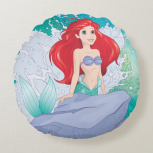 Ariel   Let's Do This Round Pillow