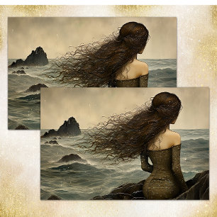 ARIEL LOOKS TO THE SEA DECOUPAGE TISSUE PAPER