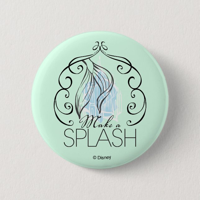 Ariel | Make A Splash Pinback Button (Front)