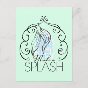 Ariel Make A Splash Postcard